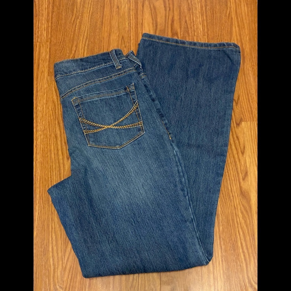 Faded Glory Curvy Mid rise Boot Cut Jeans Sz8A - Picture 1 of 3